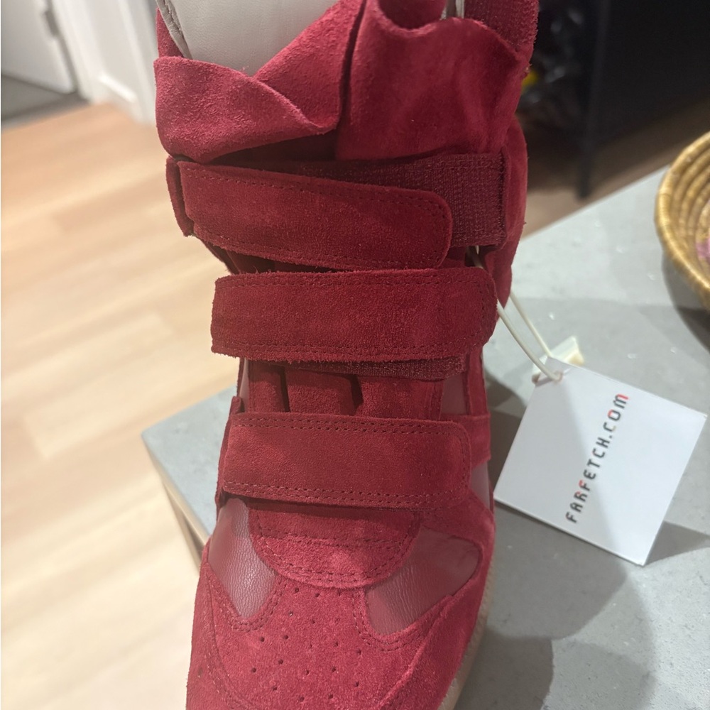 Isabel Marant Suede Wedge sneakers - Picture 4 of 5